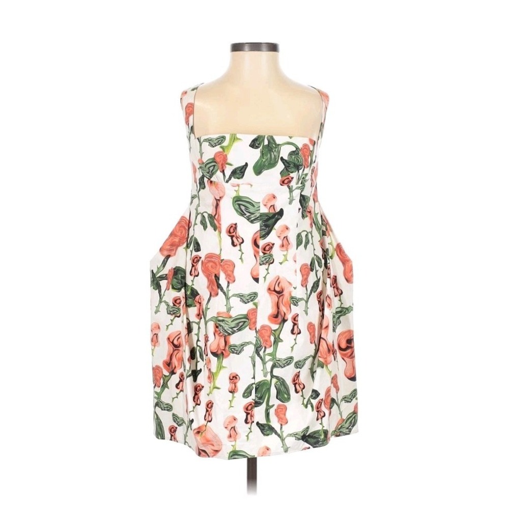 NWT Maitrepierre Floral Print Mini Dress EU 38 US 8 French Designer Cocktail